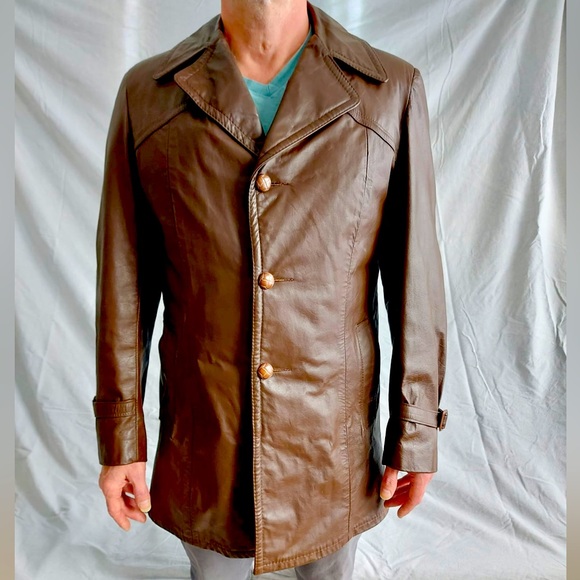 Vintage Sears Faux Leather Jacket - Picture 1 of 6